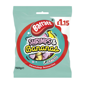 Barratt Shrimps & Bananas Pmp £1.15 – Case Qty – 12