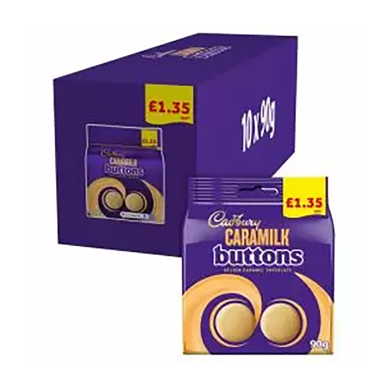Cadburys Caramilk Buttons 95G £1.35 - Case Qty - 10