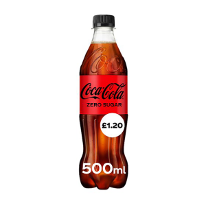 Coca Cola Zero 500Ml Pmp £1.20 – Case Qty – 12
