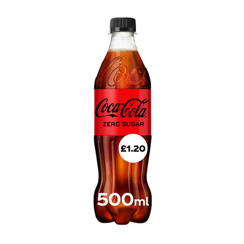 Coca Cola Zero 500Ml Pmp £1.20 - Case Qty - 12