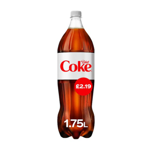 Coca Cola Diet 1.75Lt Pmp £2.19 – Case Qty – 6