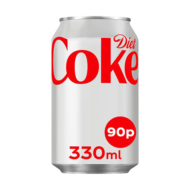 Diet Coca Cola Can Pmp 90P - Case Qty - 24