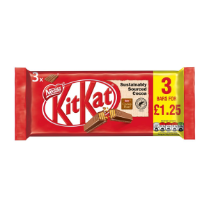 Kit Kat 4 Finger 3Pk Pm £1.25 – Case Qty – 20