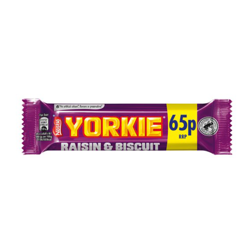 Yorkie Raisin & Biscuit Pm 65P - Case Qty - 24