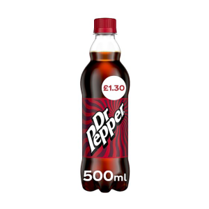 Dr Pepper 500Ml Pmp £1.30 – Case Qty – 12