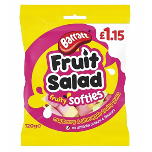 Barratt Fruit Salad Softies Pm £1.15 – Case Qty – 12