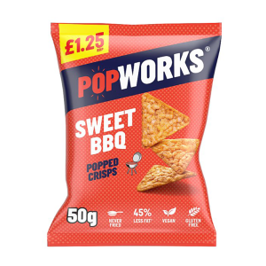 Popworks Sweet Bbq 50G 1.25 – Case Qty – 15