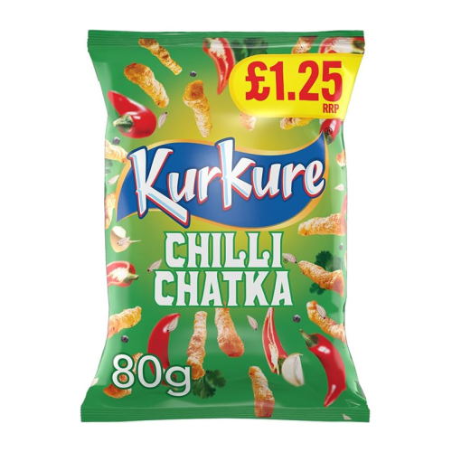 Kurkure Chilli Chatka 80G 1.25 - Case Qty - 15