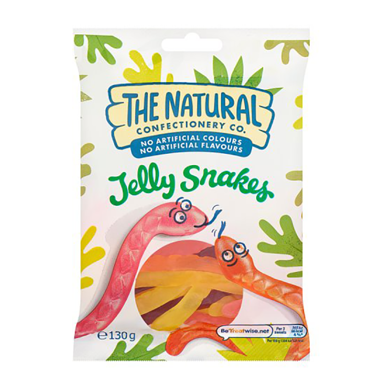 Tncc Jelly Snakes 130G Bag - Case Qty - 10