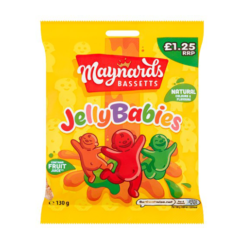 Maynard Jelly Babies 130G Pm £1.25 - Case Qty - 10