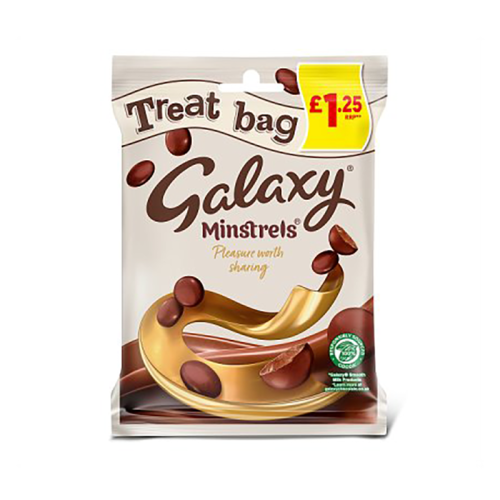 Galaxy Minstrels Treat Bag 80G £1.35 - Case Qty - 20