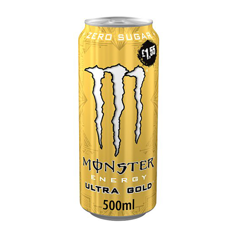 Monster Ultra Gold 500Ml  £1.55 - Case Qty - 12