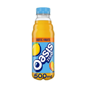 Oasis Exotic Fruits Zero 500Ml – Case Qty – 12