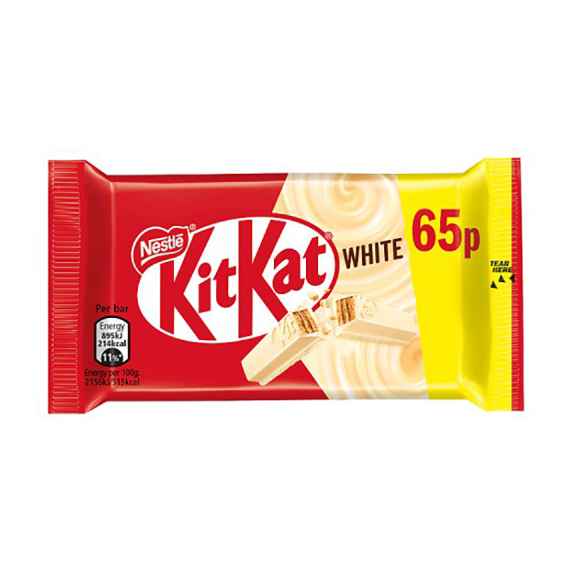 Kit Kat White 4 Finger Pm 65P - Case Qty - 24