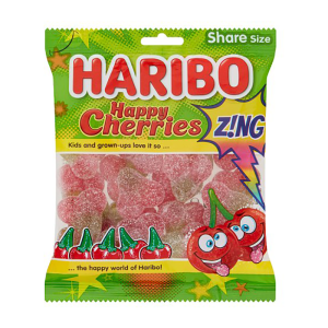 Haribo Happy Cherries Zing 160G – Case Qty – 12