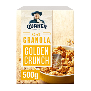 Quaker Oat Granola Golden Crunch 500G – Case Qty – 1