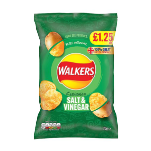Walkers Salt & Vinegar 70G Pm 1.25 – Case Qty – 18