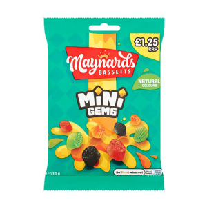Maynard Mini Gems 130G Pm £1.25 – Case Qty – 10