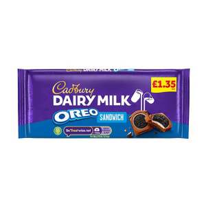 Cadburys Dair Milk Oreo Sandwich Pmp £1.35 – Case Qty – 15