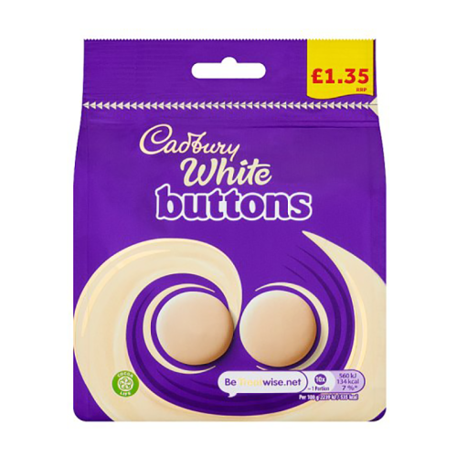 Cadburys White Chocolate 90G £1.35 - Case Qty - 24