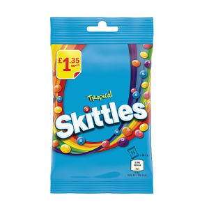 Skittles Tropical Bag 109G Pm £1.35 – Case Qty – 14