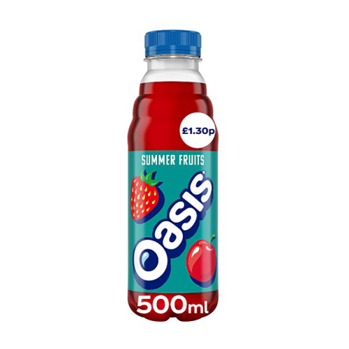 Oasis Summer 500Ml Pmp £1.30 - Case Qty - 12