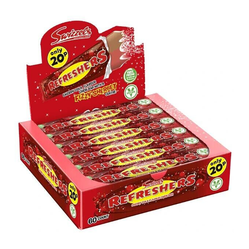 Swizzels Refresher Bar Cherry Cola 20P - Case Qty - 60
