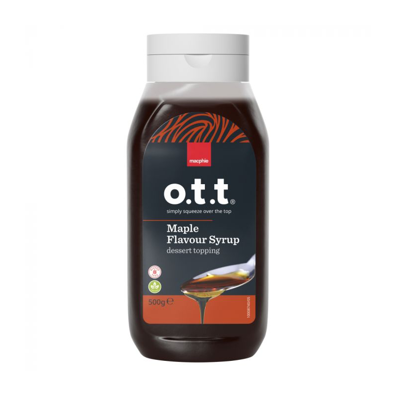 Ott Maple Flavoured Syrup 500G - Case Qty - 6
