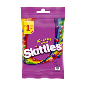 Skittles Wild Berry Bag 109G Pm £1.35 – Case Qty – 14