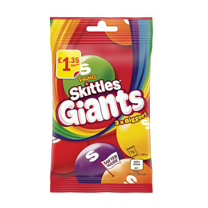 Skittles Giant Fruits 116G Pm £1.35 – Case Qty – 14