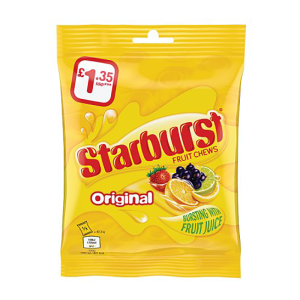 Starburst Original 127G Pm £1.35 – Case Qty – 12