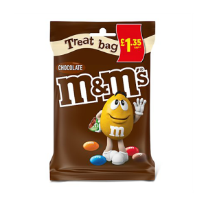 M&M’S Chocolate Treat Bag 82G £1.35 – Case Qty – 16