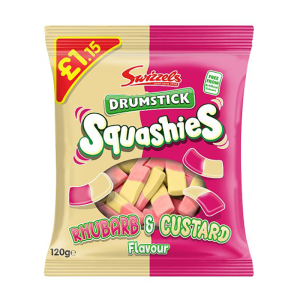 Squashies Rhubarb & Custard Pm 1.15 – Case Qty – 12