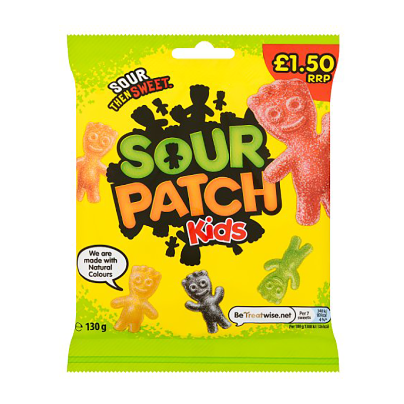 Sour Patch Kids 130G Pm £1.50 - Case Qty - 10