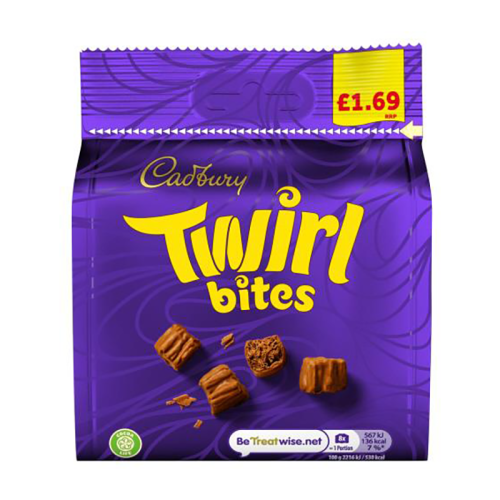 Cadburys Twirl Bites £1.69 - Case Qty - 10
